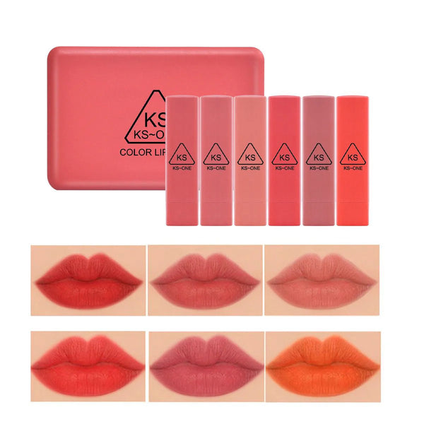 KS-ONE - Color Lipstick Set Pack of 6