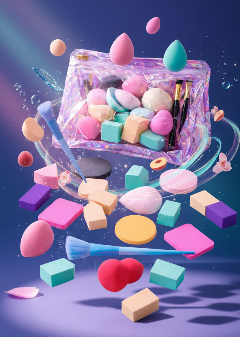 Sweet - Beauty Makeup Sponge Set Multi-Colors / 10pcs