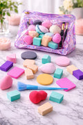 Sweet - Beauty Makeup Sponge Set Multi-Colors / 10pcs