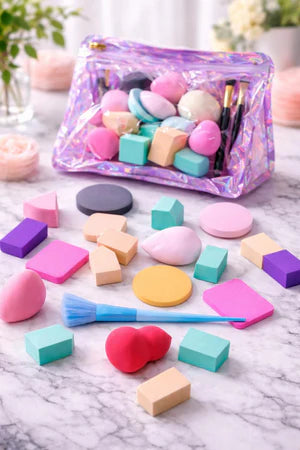Sweet - Beauty Makeup Sponge Set Multi-Colors / 10pcs